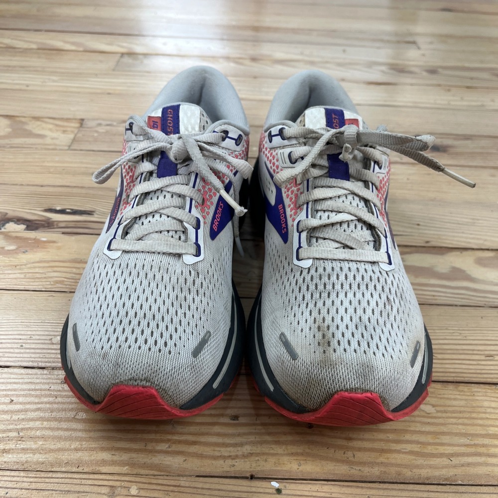Brooks Ghost 14 Womens Running Shoes White Purple Pink 1203561B192 Size 9 Medium - Picture 8 of 10